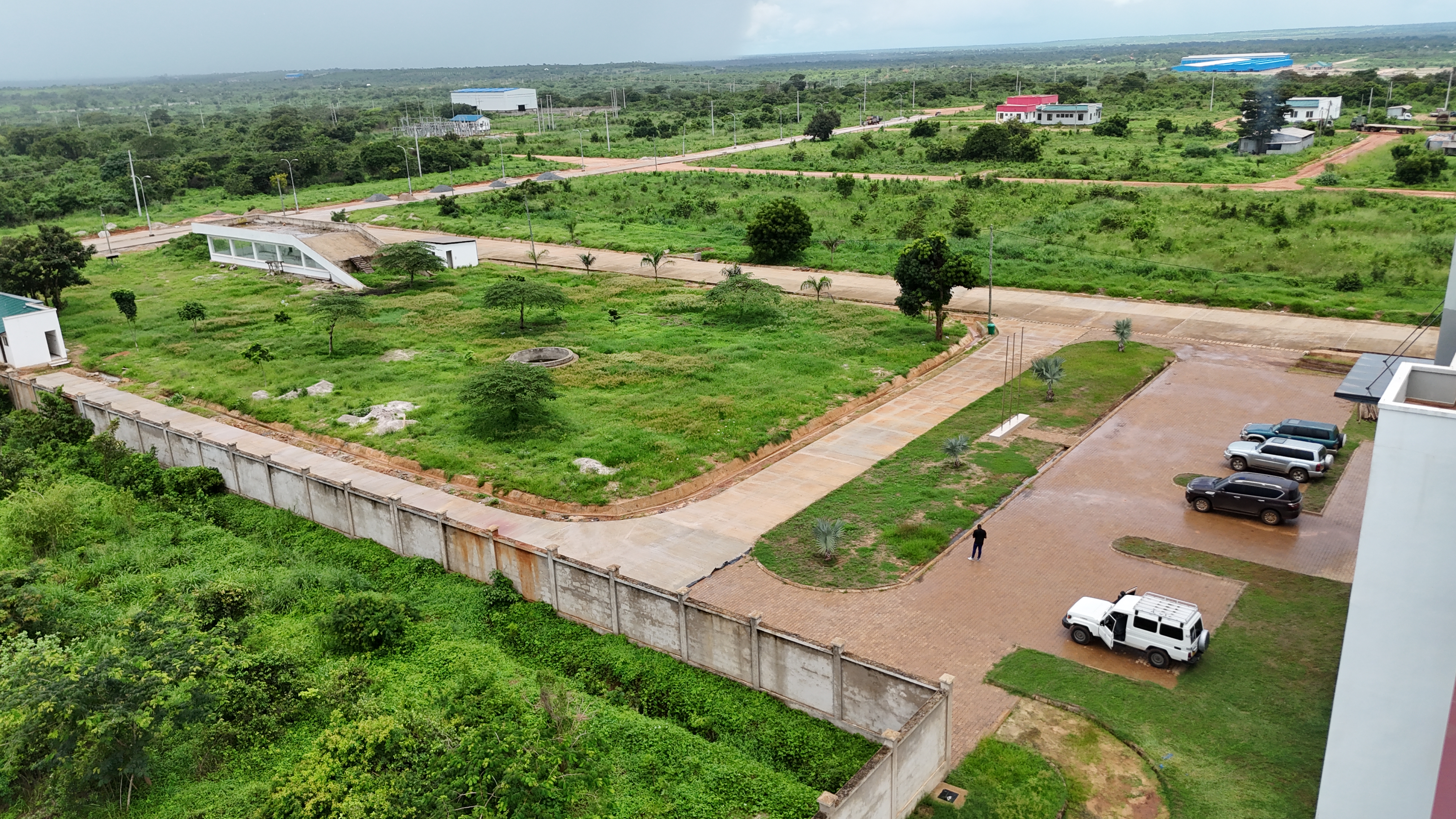 Aerial overview of Modern Industrial Park
